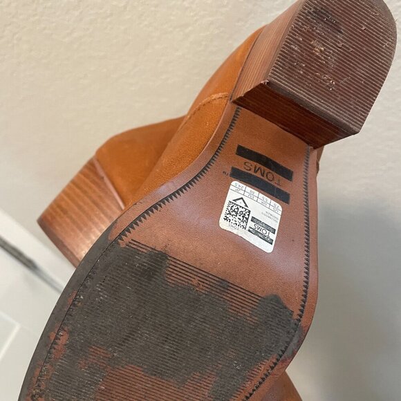 TOMS Camel Leather 7.5 Carpe Diem Booties - Picture 5 of 6